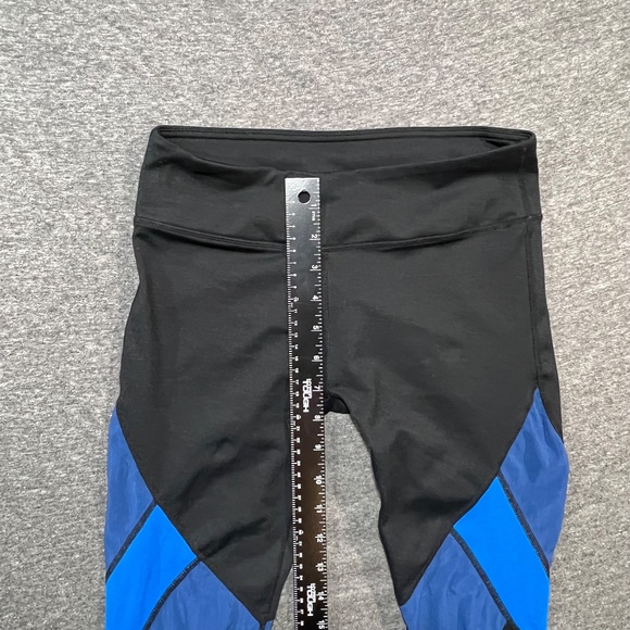 Fabletics Sheer Performance Black & Blue Mesh Leggings Size XS - Picture 10 of 12